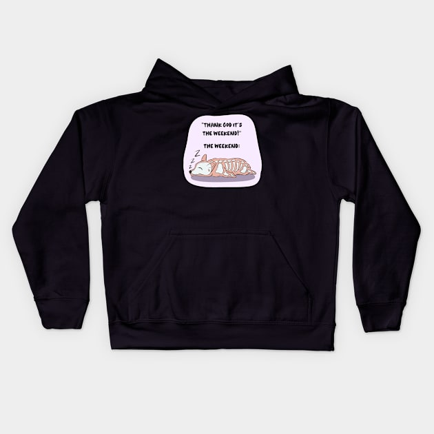 Thank God it’s the weekend Kids Hoodie by Jess Adams